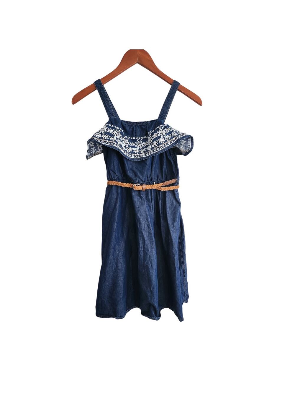 12 Justice lightweight denim dress